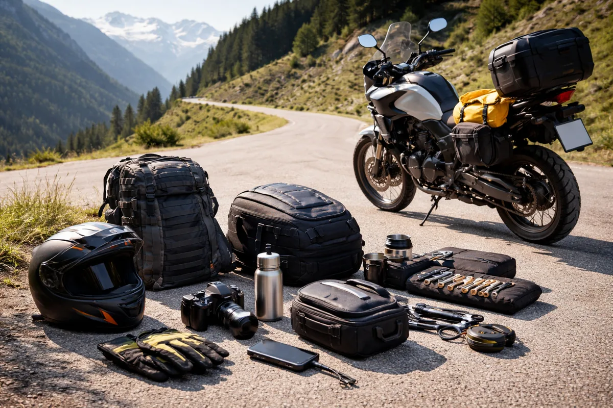 Quels sont les accessoires indispensables pour voyager à moto