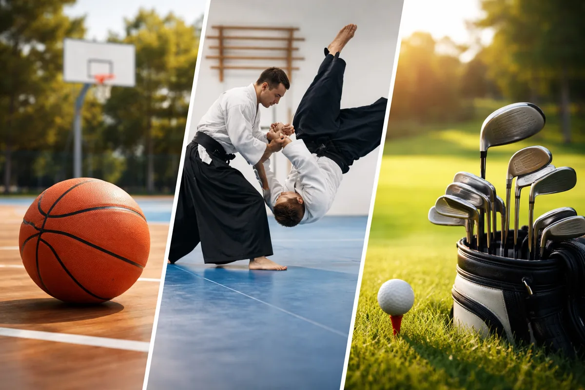 Comment choisir un loisir sportif entre basketball, aïkido et golf